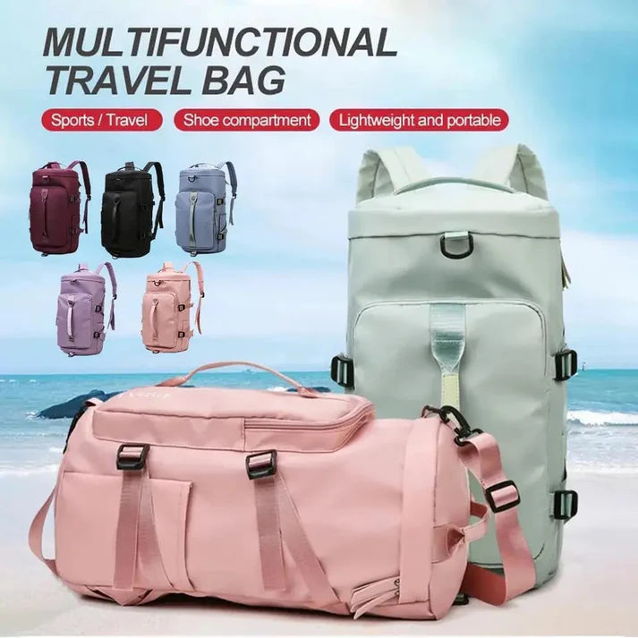 Solo Travel Bag 3-in-1 Travel Backpack with Shoe Compartment – Waterproof Gym & Weekend Bag - Image 2