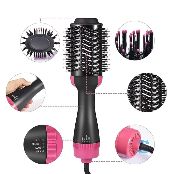 Shenish™ 4-in-1 Blow Hair Dryer - Volumizer Brush, Straightening & Curl