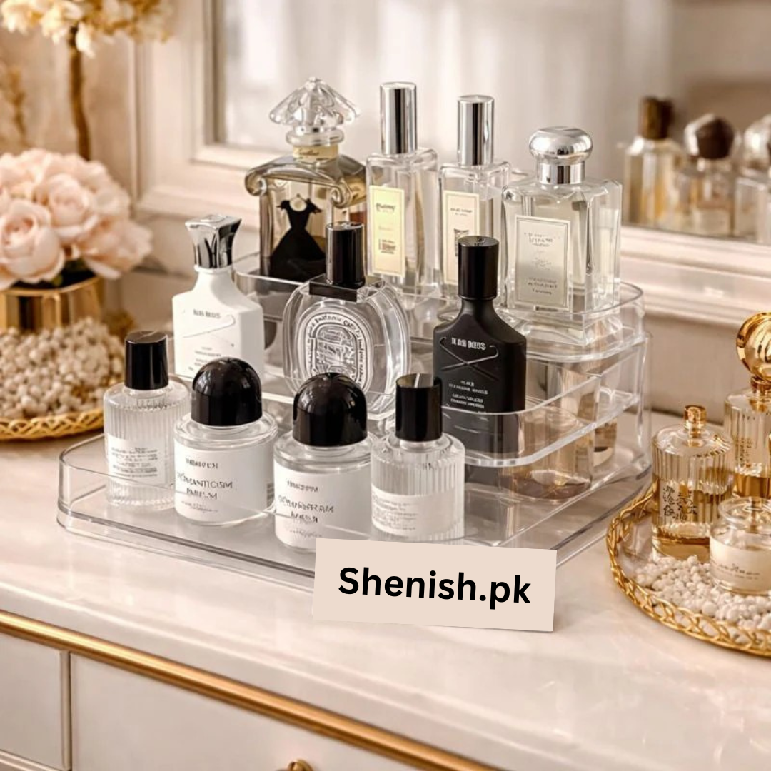 3-Tier Desktop Perfume Organizer and Tray