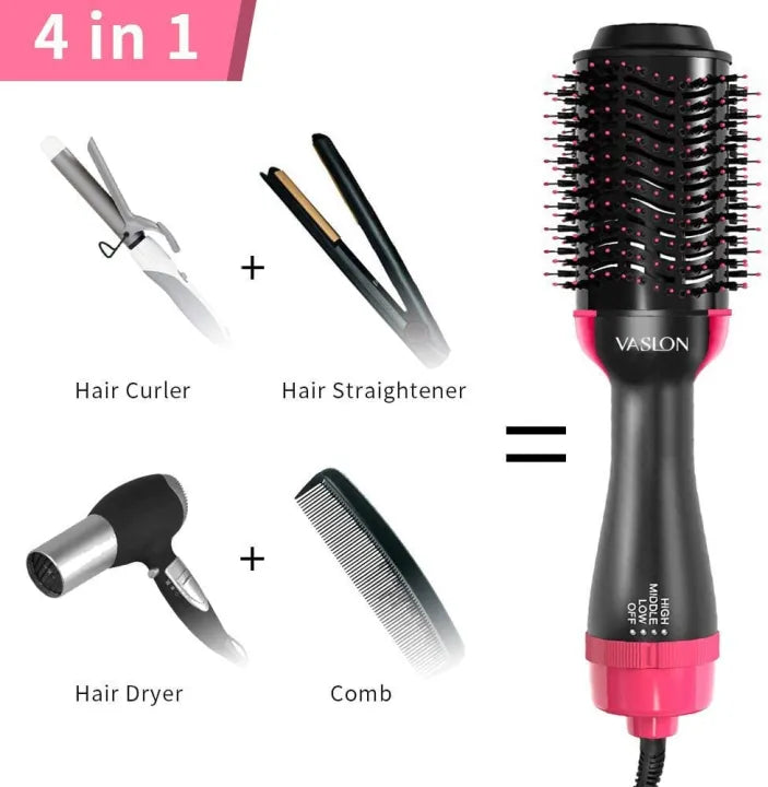 Shenish™ 4-in-1 Blow Hair Dryer - Volumizer Brush, Straightening & Curl