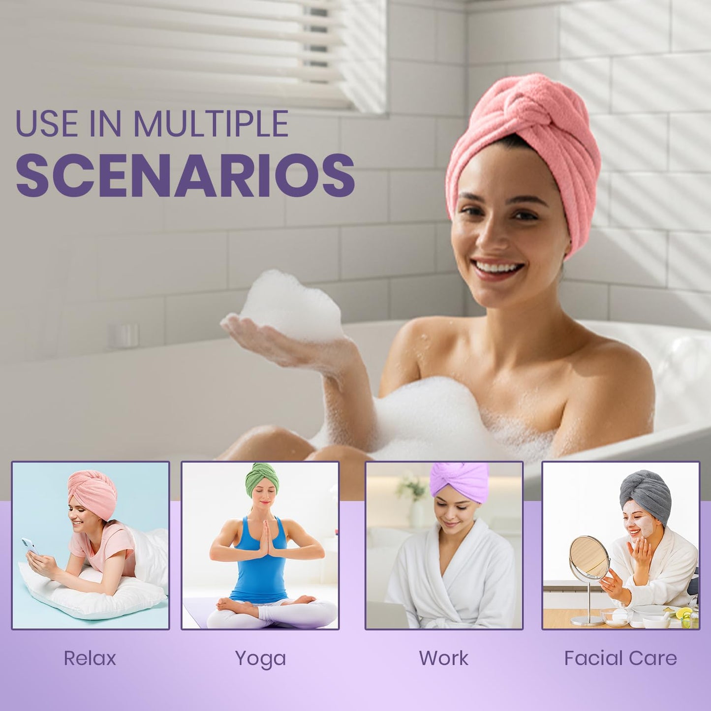Shenish™ LuxeDry Hair Wrap – Anti-Frizz, No Heat Damage