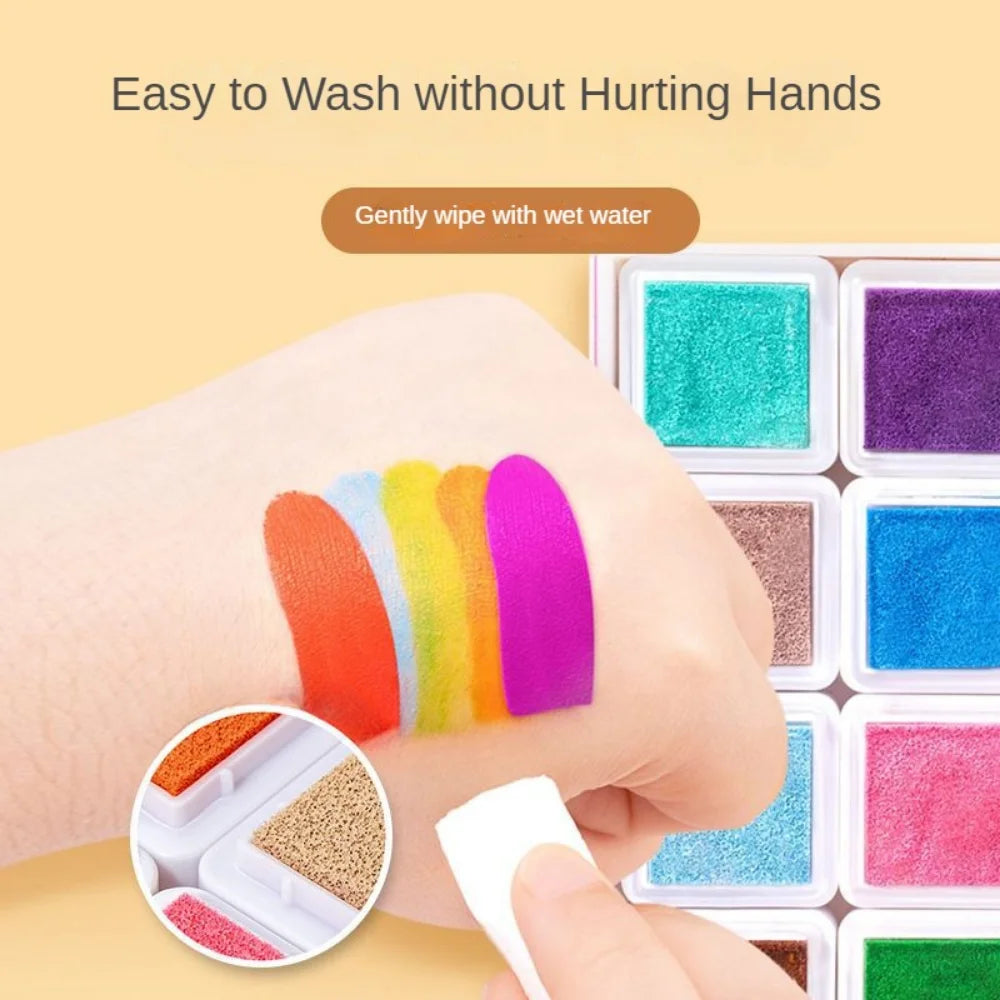 Kids Finger Painting Doodle Coloring Book – 12 Non-Toxic Paints + 30 Activity Cards – Image 4