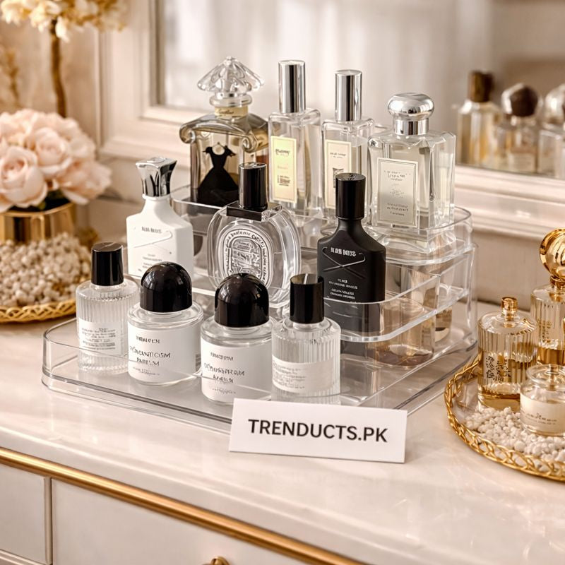 3-Tier Desktop Perfume Organizer and Tray