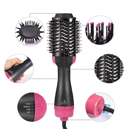 Shenish™ 4-in-1  Blow Hair Dryer - Volumizer Brush, Straightening & Curl