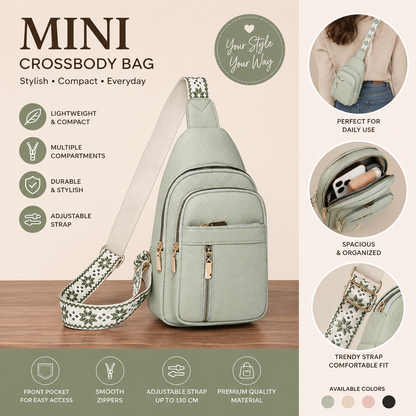 Mini Crossbody Bag – Leather Sling Bag for Women