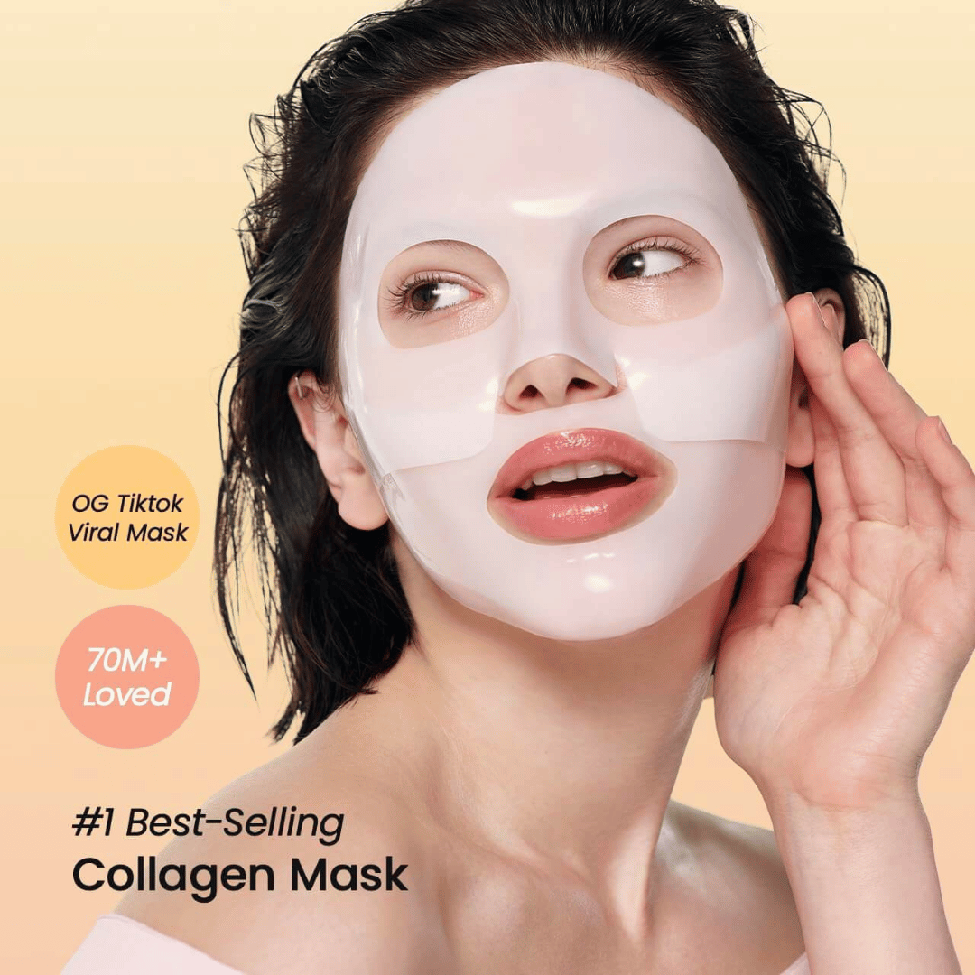 Korean Bio‑Collagen Glow Mask – Deep Hydration, Firming & Instant Glass Skin