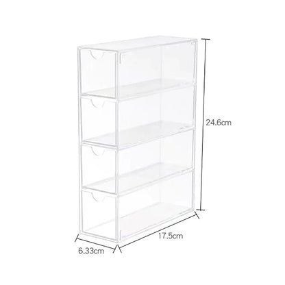 4-Layer Acrylic Sunglasses & Cosmetics Organizer Storage Box - Image 7