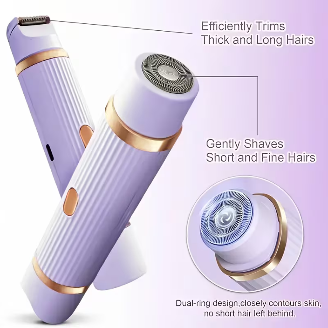 Shenish™ SmoothGlide 2-in-1 Shaver – No Pain, No Cuts