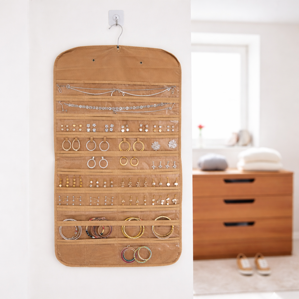 High-Visibility Hanging Jewelry & Accessory Organizer