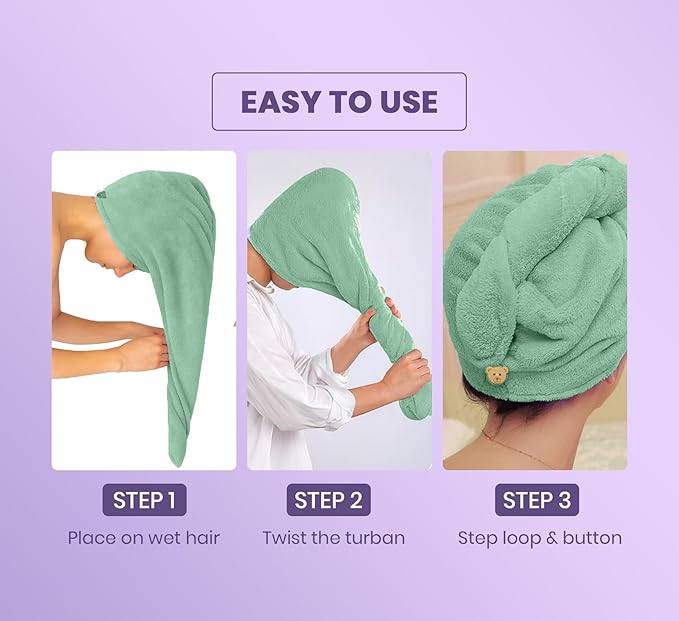 Shenish™ LuxeDry Hair Wrap – Anti-Frizz, No Heat Damage