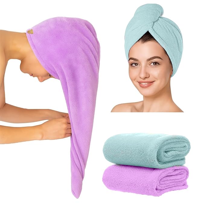 Shenish™ LuxeDry Hair Wrap – Anti-Frizz, No Heat Damage