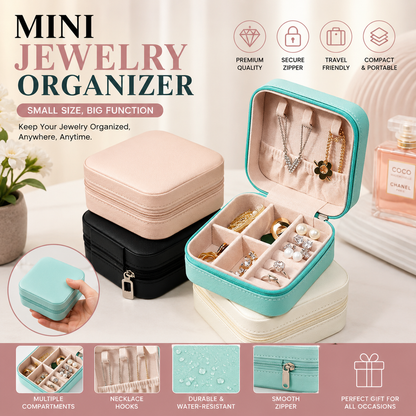 Travel Mini Jewelry Organizer – Portable Storage Box for Accessories