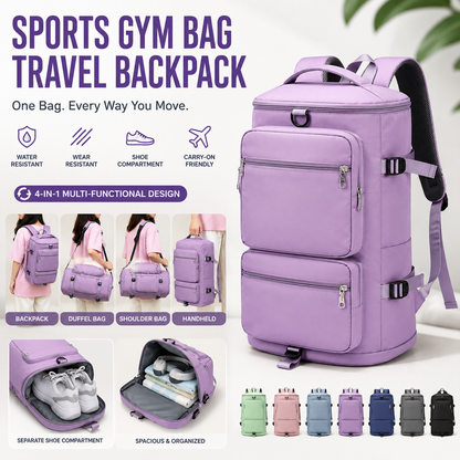 Trendy Travel & Gym Backpack – Multi-Purpose Large Capacity Bag