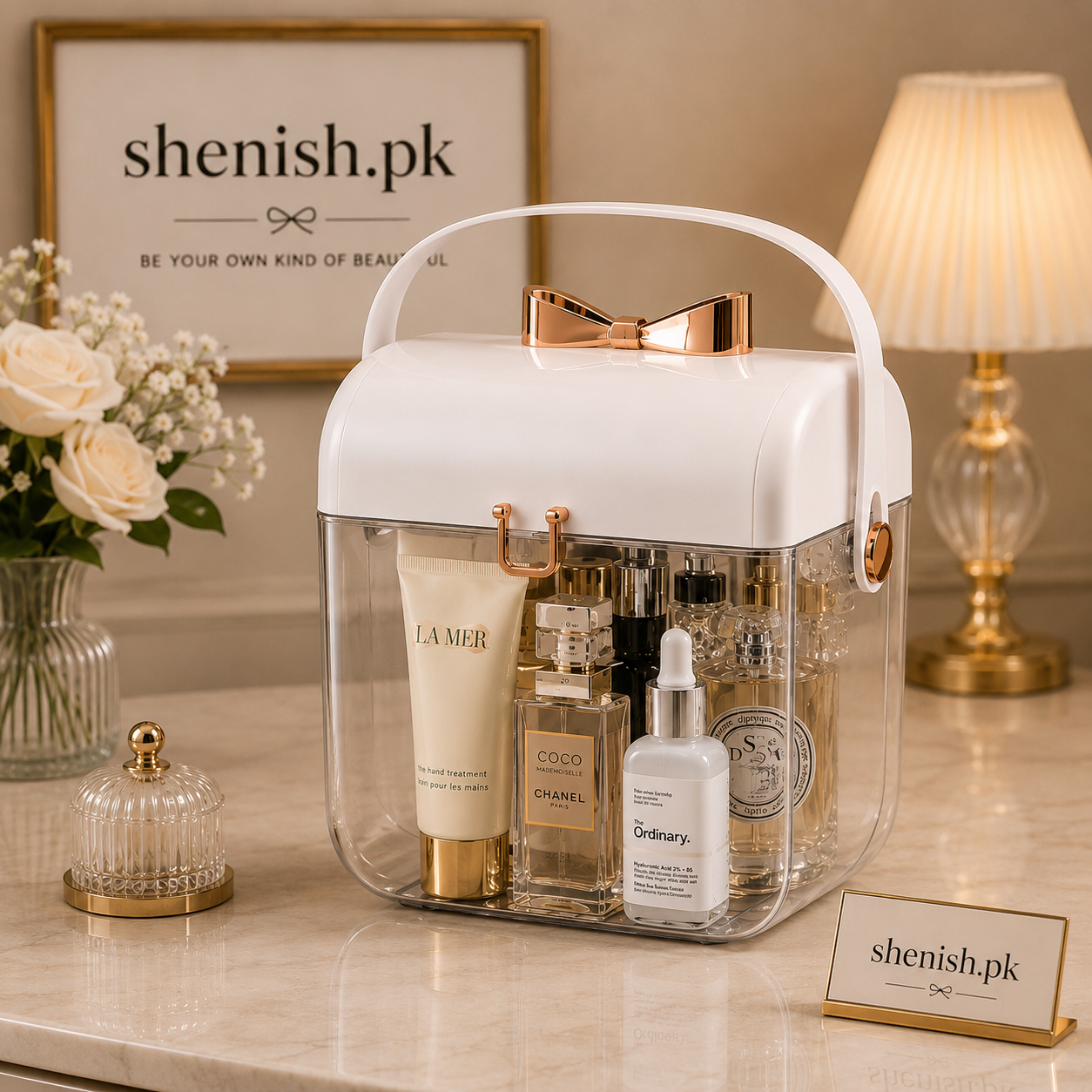 Multi-Slot Vanity & Jewelry Organizer