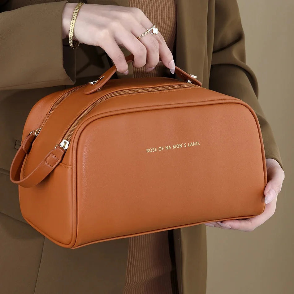 Luxury Cosmetic Leather Pouch