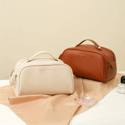 Luxury Cosmetic Leather Pouch