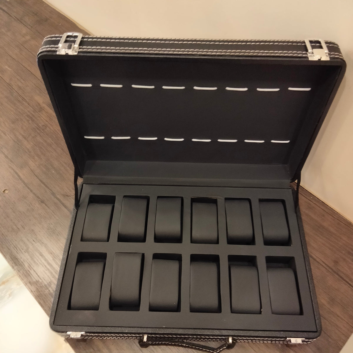 Premium PU Leather Watch Display Box – 6, 8 & 12 Grid Options - Image 10