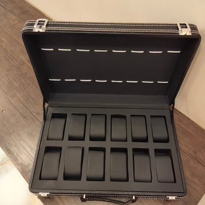 Premium PU Leather Watch Display Box – 6, 8 & 12 Grid Options - Image 10