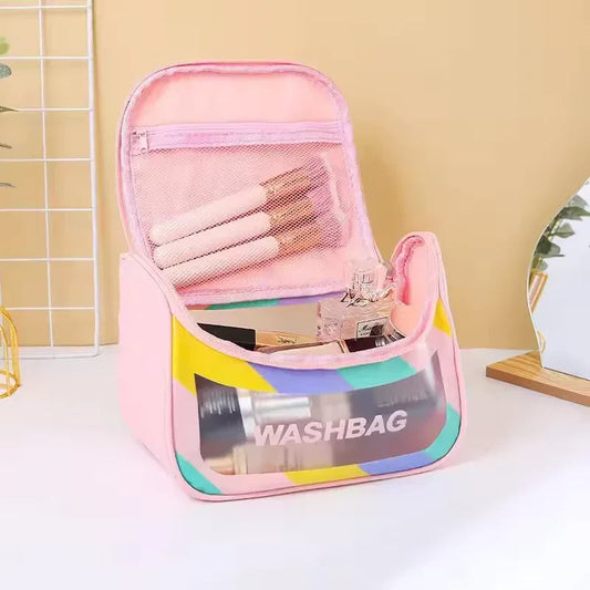 Aesthetic Transparent PU Makeup Bag