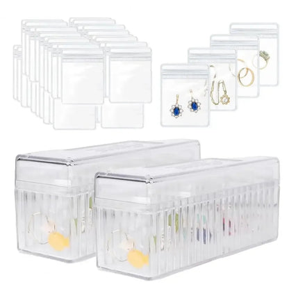 20 Pcs Transparent Jewelry Storage Bags | Waterproof Antioxidation Pouches for Travel & Home