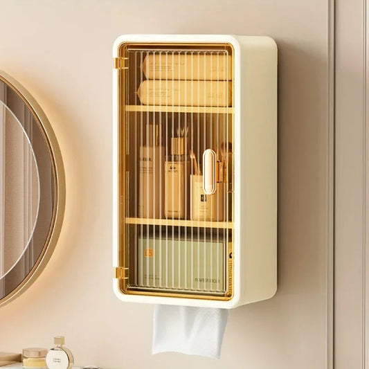 Wall Mounted Makeup Storage Box Hanging Drawer-Type Cosmetics Organizer