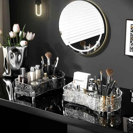 Glacier Makeup Brush Holder and Kit for Flawless Application
