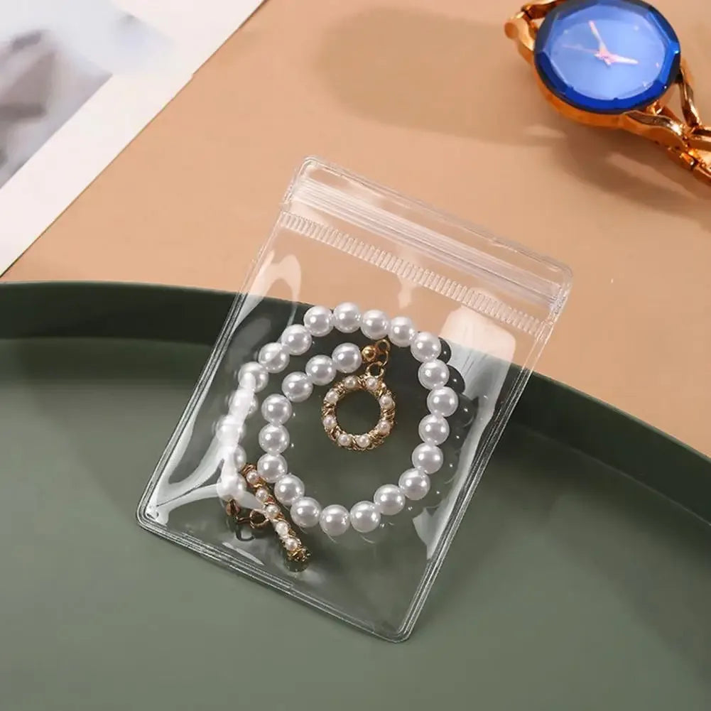 20 Pcs Transparent Jewelry Storage Bags | Waterproof Antioxidation Pouches for Travel & Home
