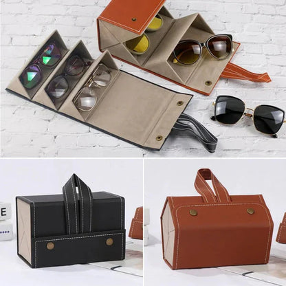 Sunglasses Organizer – 4/5/6 Slots Travel Glasses Case - Image 2