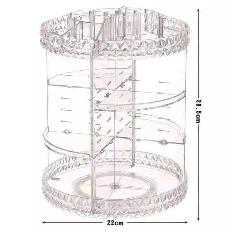 360 Rotating Makeup Organizer for Easy Access and Efficient Storage