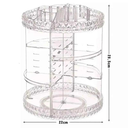 360 Rotating Makeup Organizer for Easy Access and Efficient Storage