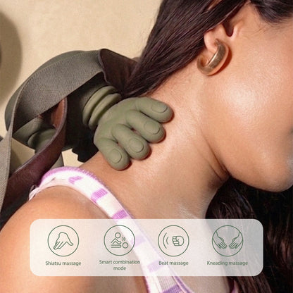 Reliva™ Hands-Free Deep Tissue Massager – Neck, Shoulder & Back Relief with Heat & Red Light – Image 9