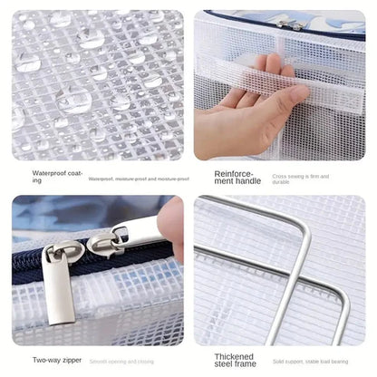 Foldable Transparent Storage Box | Shoes, Toys, Clothes & Books Organizer