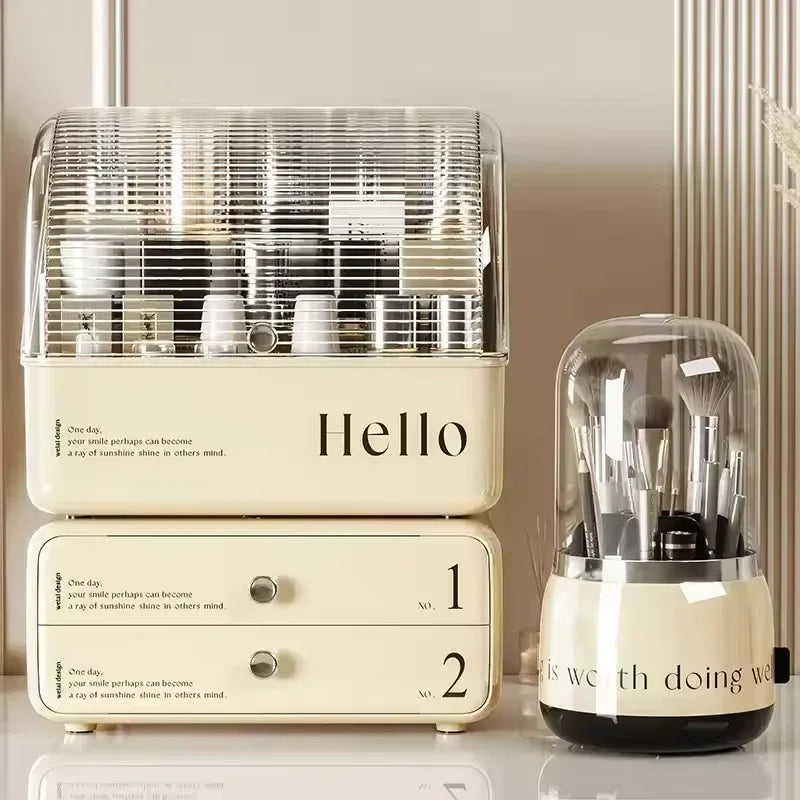 Makeup Organizer with Drawers Cosmetic Storage Box