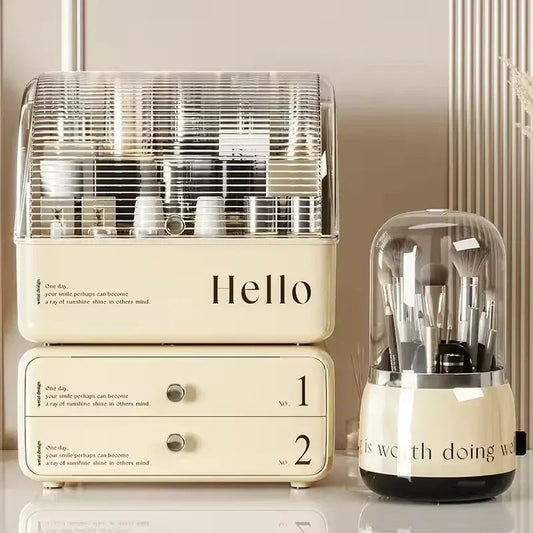 Makeup Organizer with Drawers Cosmetic Storage Box