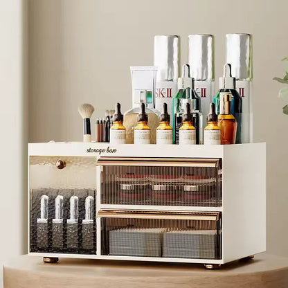 Drawer Style Makeup Organizer with Clear Storage