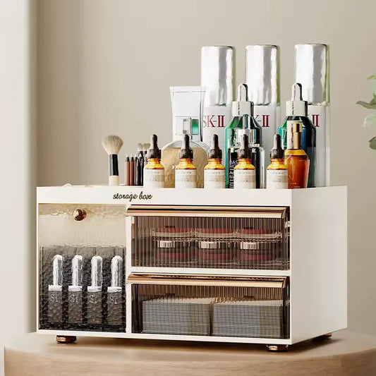 Drawer Style Makeup Organizer with Clear Storage