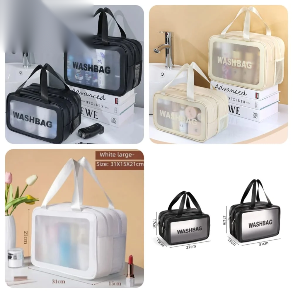 Dual Layer Waterproof Travel Bag Organizer – 2-in-1 Wet & Dry Separation