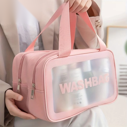 Dual Layer Waterproof Travel Bag Organizer – 2-in-1 Wet & Dry Separation