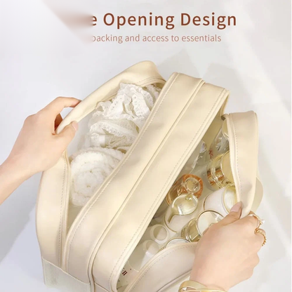 Dual Layer Waterproof Travel Bag Organizer – 2-in-1 Wet & Dry Separation