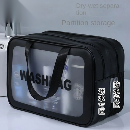 Dual Layer Waterproof Travel Bag Organizer – 2-in-1 Wet & Dry Separation