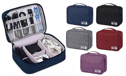 Electronic Gadgets Organizer – Travel Cable & Accessories Storage Bag - Image 2