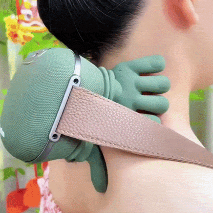 Reliva™ Hands-Free Deep Tissue Massager – Neck, Shoulder & Back Relief with Heat & Red Light – Image 2