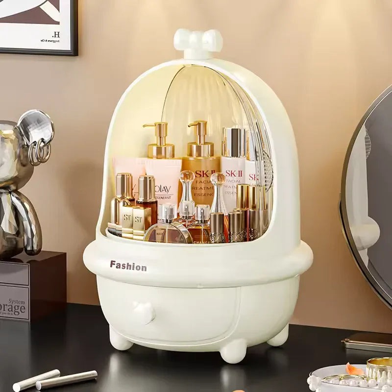 360 Degree Makeup Organizer with Storage Drawer