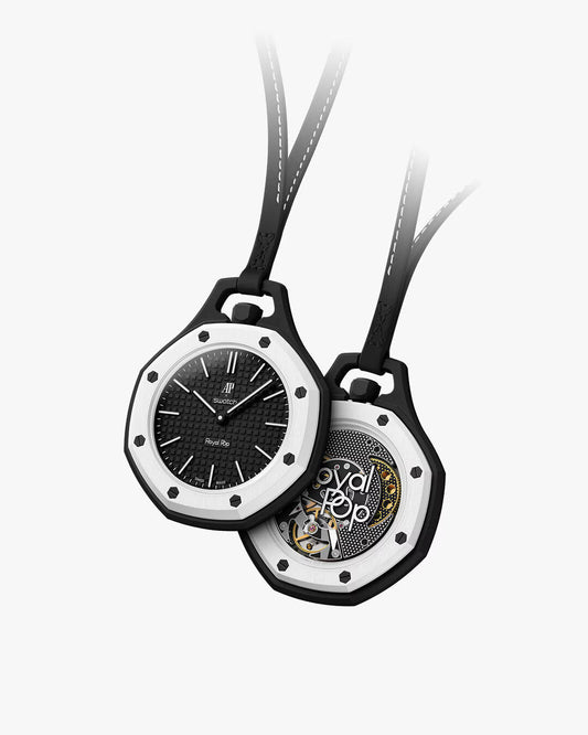OCHO NEGRO Royal Pop model watch with Bio Ceramic case and black silicone strap