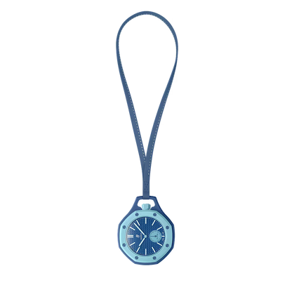 LAN BA Royal Pop model watch with Bio Ceramic case and blue silicone strap