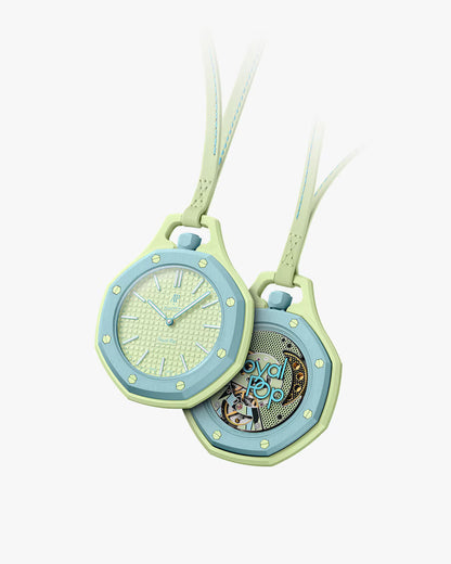 BLAUE ACHT Royal Pop model watch with Bio Ceramic case and navy blue silicone strap