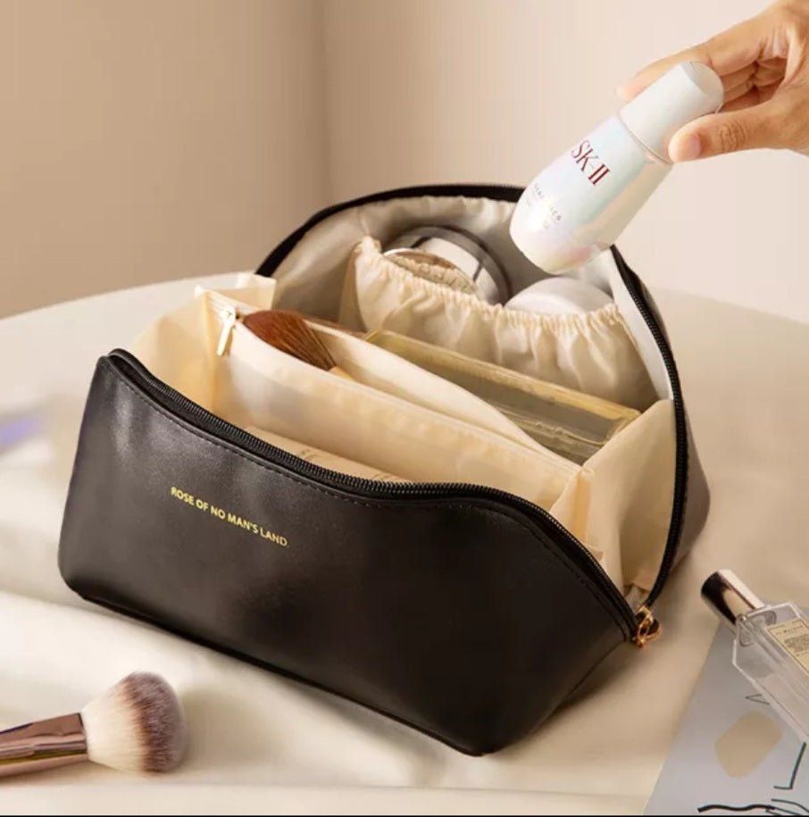 Large Capacity Leather Travel Cosmetic Bag - Image 16