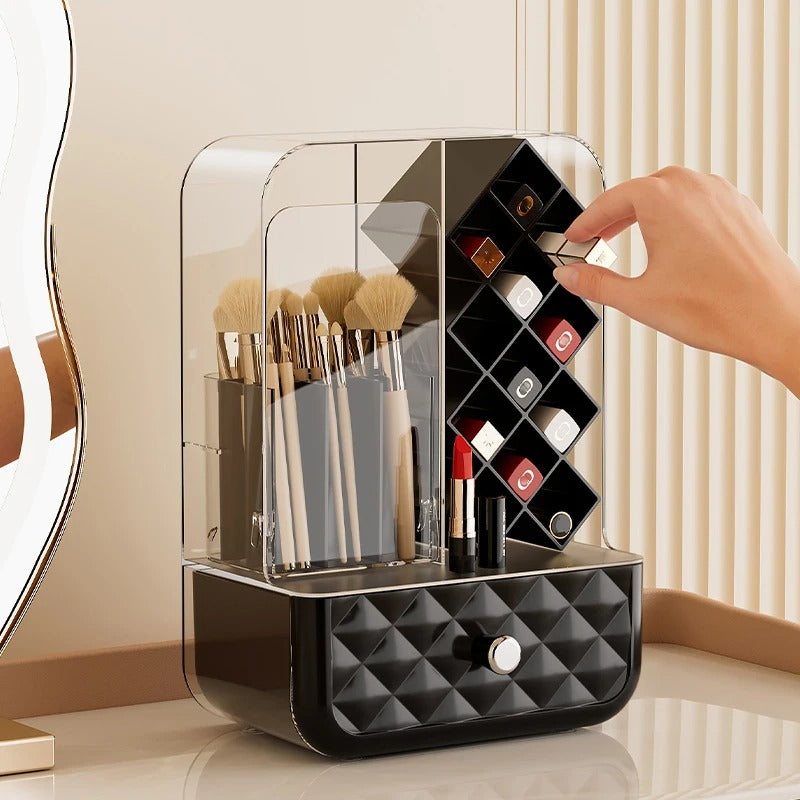 Multi-Purpose Large-Capacity Makeup Brush & Lipstick Storage Organizer