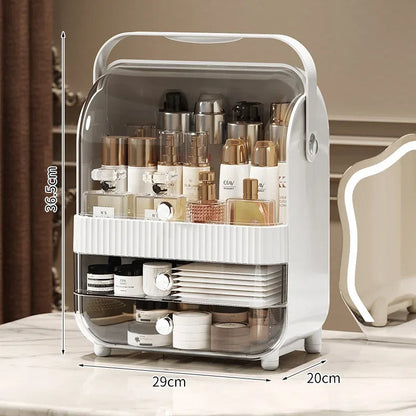 Makeup Organizer Storage with Drawers - Clear Cover