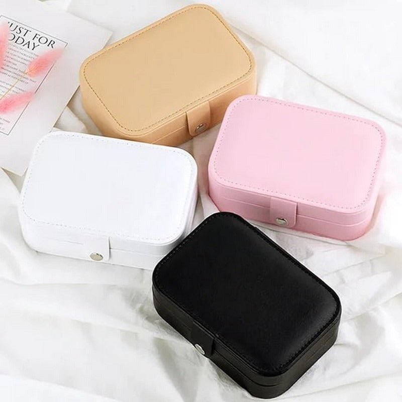Medium-Sized Leather Jewelry Organizer – Elegant Storage Box for Accessories - Image 2